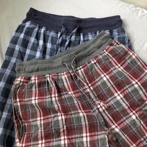 2 Plaid Pyjama Pants